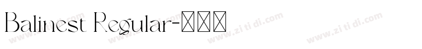 Balinest Regular字体转换